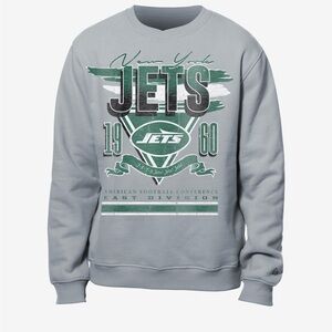 New Era Jets Gray and Green Crewneck Sweater